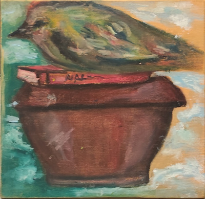 Zeynep Dursun imzalı tablo — Yağlı Boya, 30×30 cm, 1.000 TL müzayede satışı