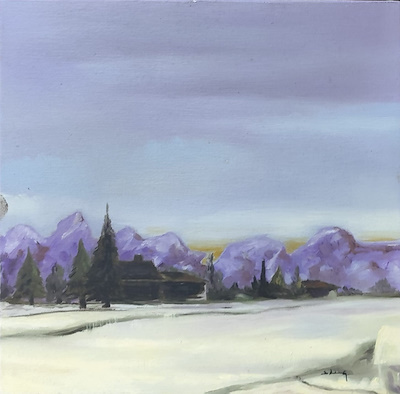 Dilan Demirbağ imzalı tablo — Yağlı Boya, 25×25 cm, 3.000 TL müzayede satışı