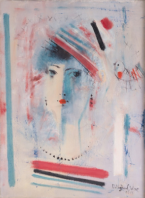 David Ughrelidze imzalı tablo — Karışık Teknik, 40×30 cm, 2.250 TL müzayede satışı