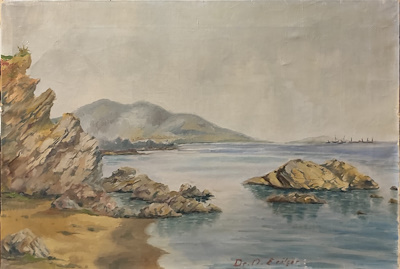 Dr. Ahmet Çınar Erölçer imzalı tablo — Yağlı Boya, 45×66 cm, 1.250 TL müzayede satışı