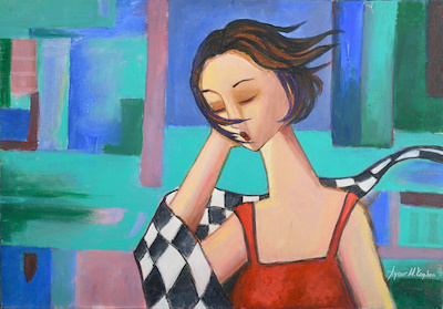 Aynur Kaplan imzalı tablo — Yağlı Boya, 35×50 cm, 1.500 TL müzayede satışı