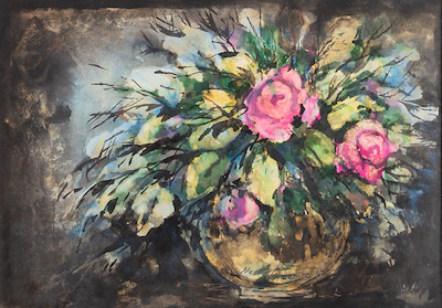 Nesrin Özemre imzalı tablo — Sulu Boya, 36×50 cm, 1.000 TL müzayede satışı
