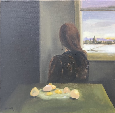 Dilan Demirbağ imzalı tablo — Yağlı Boya, 25×25 cm, 3.000 TL müzayede satışı