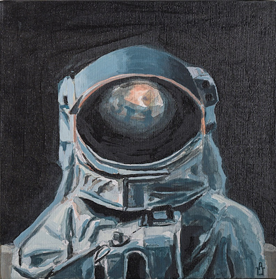 Ahmet Uzuner imzalı tablo — Yağlı Boya, 25×25 cm, 1.750 TL müzayede satışı