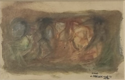 Cihat Özegemen imzalı tablo — Karışık Teknik, 9×14 cm, 1.000 TL müzayede satışı
