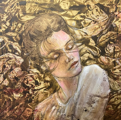 Kübra Akbulut Tarım imzalı tablo — Akrilik Boya, 40×40 cm, 4.000 TL müzayede satışı