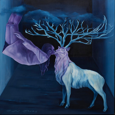 Betül Dura imzalı tablo — Yağlı Boya, 100×100 cm, 40.000 TL müzayede satışı