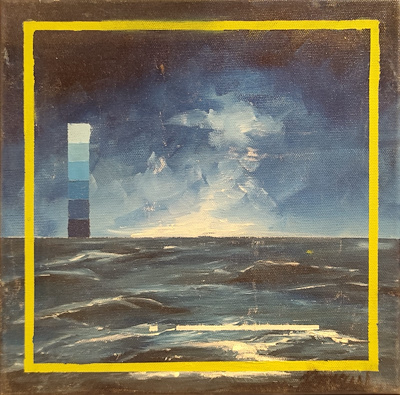 İbrahim Tokaslan imzalı tablo — Yağlı Boya, 25×25 cm, 4.000 TL müzayede satışı