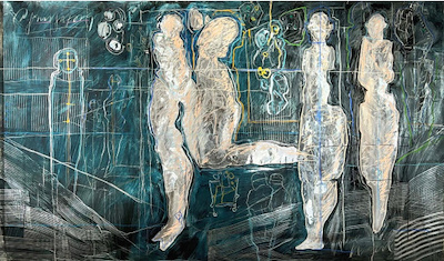 Sencer Gülün imzalı tablo — Yağlı Boya, 120×195 cm, 100.000 TL müzayede satışı