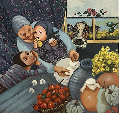 Fatma Akgün imzalı tablo — Akrilik Boya, 25×25 cm, 5.000 TL müzayede satışı