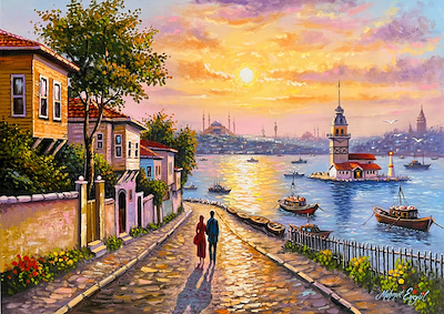 Mehmet Engül imzalı tablo — Yağlı Boya, 50×70 cm, 7.500 TL müzayede satışı