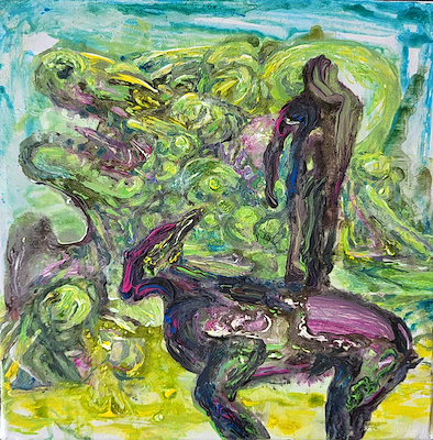 Yavuz Uzun imzalı tablo — Akrilik Boya, 25×25 cm, 6.000 TL müzayede satışı