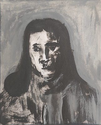 Okan Hanif imzalı tablo — Karışık Teknik, 9×7 cm, 750 TL müzayede satışı