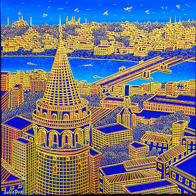 Şahin Duri imzalı tablo — Akrilik Boya, 40×40 cm, 5.500 TL müzayede satışı