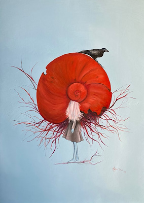 Ayşenur Çelebi imzalı tablo — Karışık Teknik, 70×50 cm, 10.000 TL müzayede satışı
