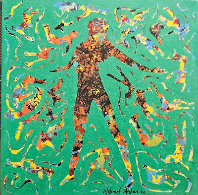 Mehmet Arıkan imzalı tablo — Akrilik Boya, 30×30 cm, 3.500 TL müzayede satışı