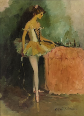 Zeki Çetinkaya imzalı tablo — Yağlı Boya, 70×50 cm, 9.000 TL müzayede satışı