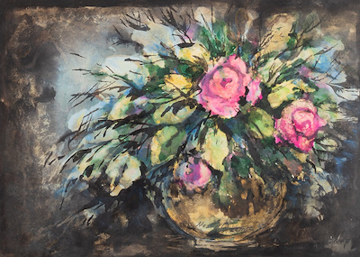 Nesrin Özemre imzalı tablo — Sulu Boya, 36×50 cm, 1.500 TL müzayede satışı