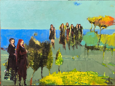 Orhan Zafer imzalı tablo — Akrilik Boya, 30×40 cm, 9.000 TL müzayede satışı