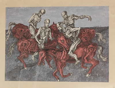 Hakan Kamışoğlu imzalı tablo — Karışık Teknik, 57×78 cm, 6.000 TL müzayede satışı