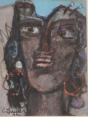 Erhan Hökelek imzalı tablo — Karışık Teknik, 18×13 cm, 1.250 TL müzayede satışı