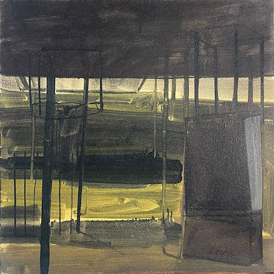 Lütfi Özden imzalı tablo — Yağlı Boya, 50×50 cm, 7.000 TL müzayede satışı