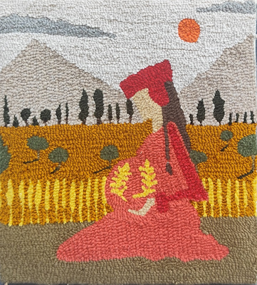 Gülüzar Yurttadur imzalı tablo — 23×20 cm, 1.750 TL müzayede satışı