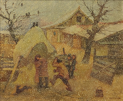 Deçev G. imzalı tablo — Yağlı Boya, 40×50 cm, 3.000 TL müzayede satışı