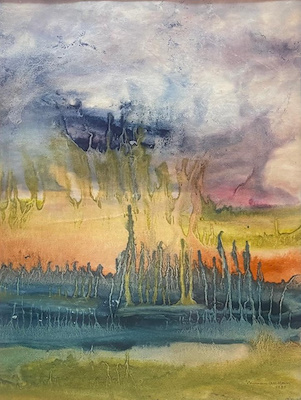 Numan Aslan imzalı tablo — Karışık Teknik, 44×34 cm, 5.000 TL müzayede satışı