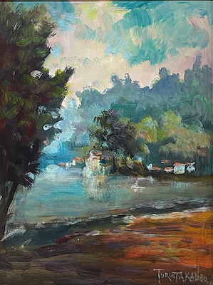 Turgut Akan imzalı tablo — Yağlı Boya, 40×30 cm, 5.000 TL müzayede satışı