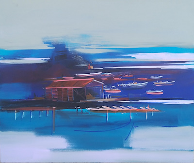 Mevlüt Özemir imzalı tablo — Yağlı Boya, 120×100 cm, 4.500 TL müzayede satışı