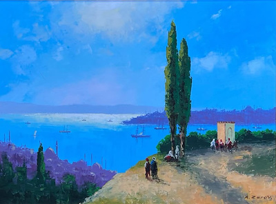 A. Zarov imzalı tablo — Yağlı Boya, 30×40 cm, 11.000 TL müzayede satışı
