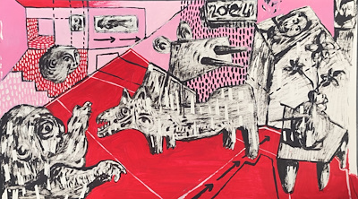 Okan Hanif imzalı tablo — Karışık Teknik, 35×20 cm, 2.250 TL müzayede satışı