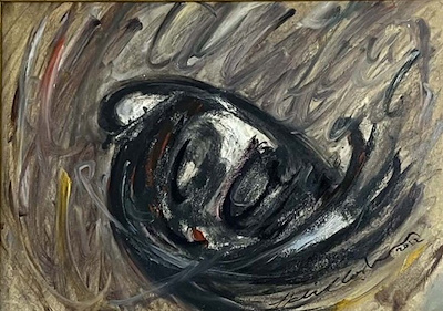 Halil Coşkun imzalı tablo — Karışık Teknik, 21×30 cm, 4.000 TL müzayede satışı