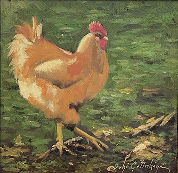 Zeki Çetinkaya imzalı tablo — Yağlı Boya, 30×30 cm, 4.000 TL müzayede satışı