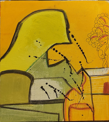 Aliye Altunbilek imzalı tablo — Karışık Teknik, 45×50 cm, 2.500 TL müzayede satışı