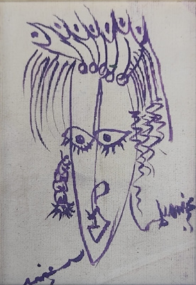 Memiş Aslan imzalı tablo — 16×11 cm, 1.250 TL müzayede satışı