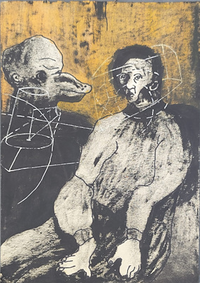Okan Hanif imzalı tablo — Karışık Teknik, 20.5×15 cm, 1.250 TL müzayede satışı