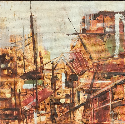 Dilay Erikli imzalı tablo — Yağlı Boya, 15×15 cm, 1.250 TL müzayede satışı