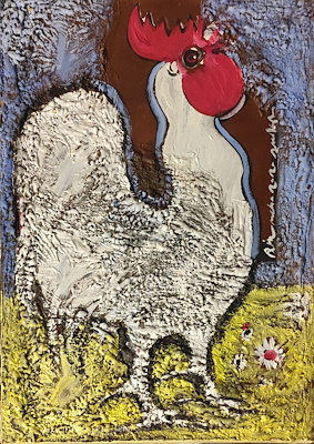 Aligholi Mardani imzalı tablo — Karışık Teknik, 50×70 cm, 2.000 TL müzayede satışı