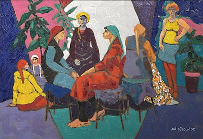 Ali Düzgün imzalı tablo — Akrilik Boya, 33×50 cm, 10.000 TL müzayede satışı
