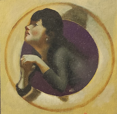 Ağıt Uğur Uludağ imzalı tablo — Yağlı Boya, 15×15 cm, 1.250 TL müzayede satışı