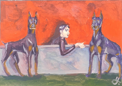 Yasin Gülten imzalı tablo — Karışık Teknik, 42×30 cm, 2.000 TL müzayede satışı