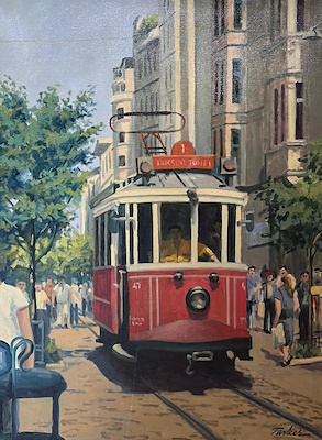 Türker Güneşoğlu imzalı tablo — Yağlı Boya, 80×60 cm, 20.000 TL müzayede satışı