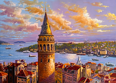 Mehmet Engül imzalı tablo — Yağlı Boya, 50×70 cm, 8.000 TL müzayede satışı