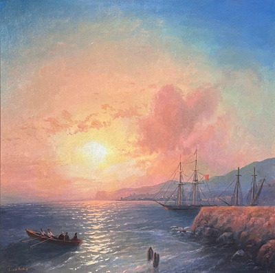 Louıs Artan imzalı tablo — Yağlı Boya, 60×60 cm, 25.000 TL müzayede satışı