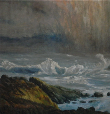 Hasan Mirza imzalı tablo — 60×60 cm, 3.750 TL müzayede satışı