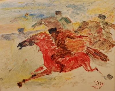 Muharrem Pire imzalı tablo — 80×100 cm, 14.000 TL müzayede satışı