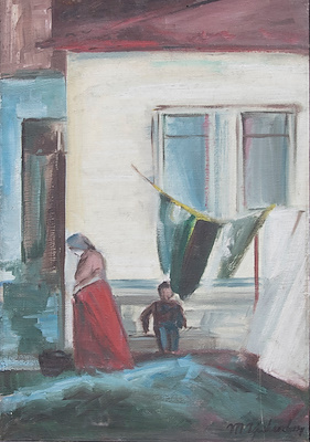 M. Yakınlar imzalı tablo — 60×40 cm, 400 TL müzayede satışı