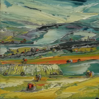 Tolga Boztoprak imzalı tablo — 20×20 cm, 1.000 TL müzayede satışı